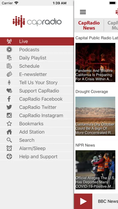 Ảnh chụp màn hình của Capital Public Radio App