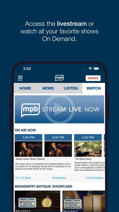MPB Public Media App Screenshots