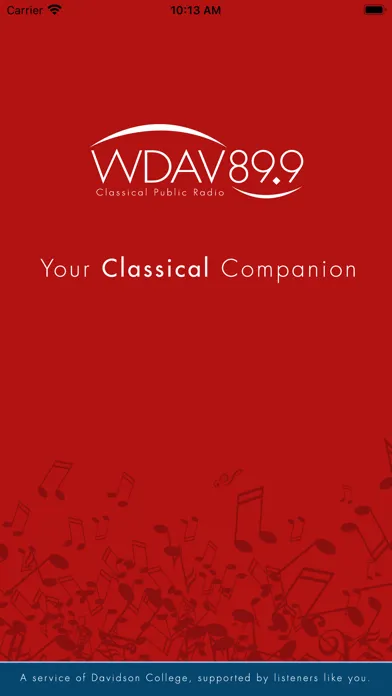 WDAV Classical Public Radio Ekran Görüntüleri