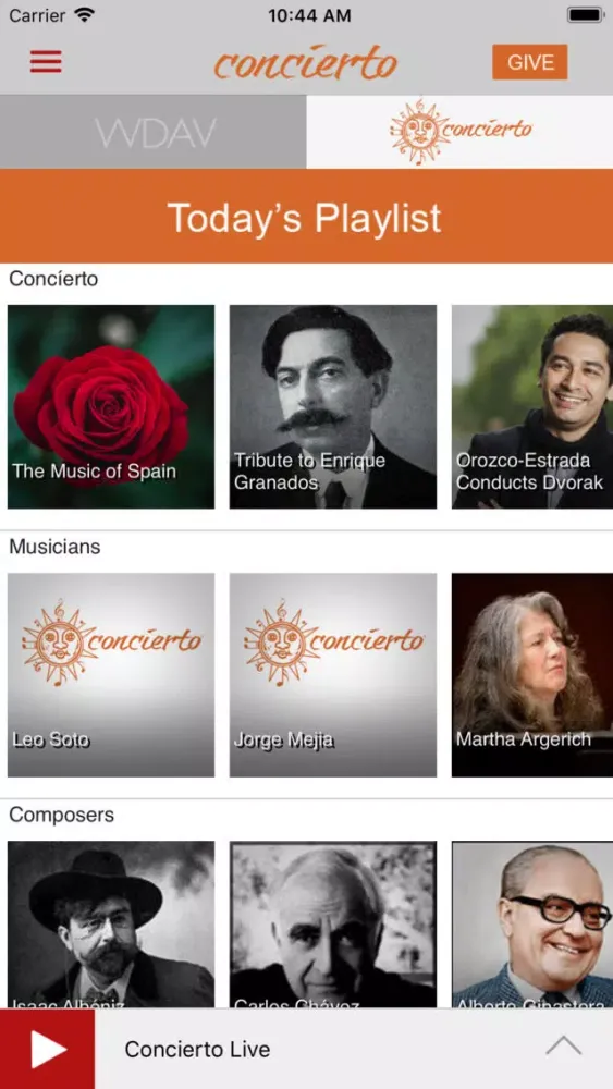 Capturas de pantalla de Concíerto