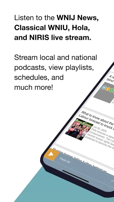 Capturas de pantalla de WNIJ Public Radio App
