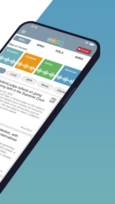 Capturas de pantalla de WNIJ Public Radio App