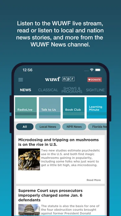 Скриншоты WUWF Public Radio App