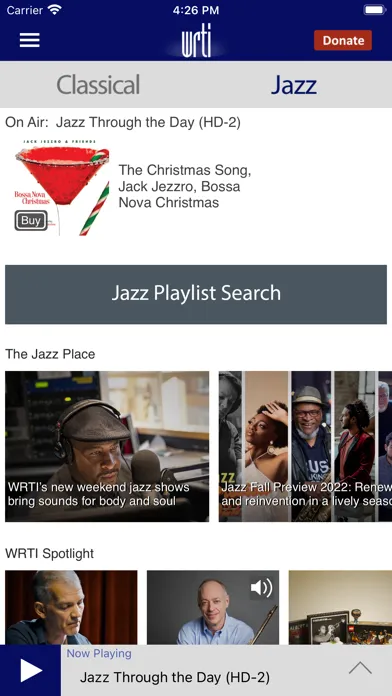 Classical Music & Jazz WRTI Ekran Görüntüleri