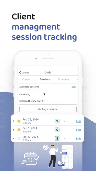 Capturas de pantalla de Session Tracker Client Manager