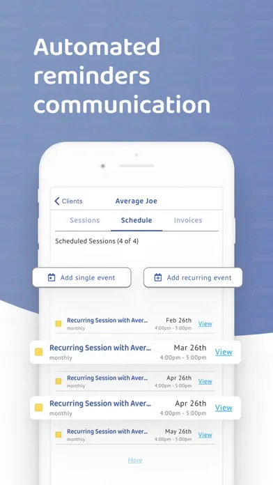 Capturas de pantalla de Session Tracker Client Manager