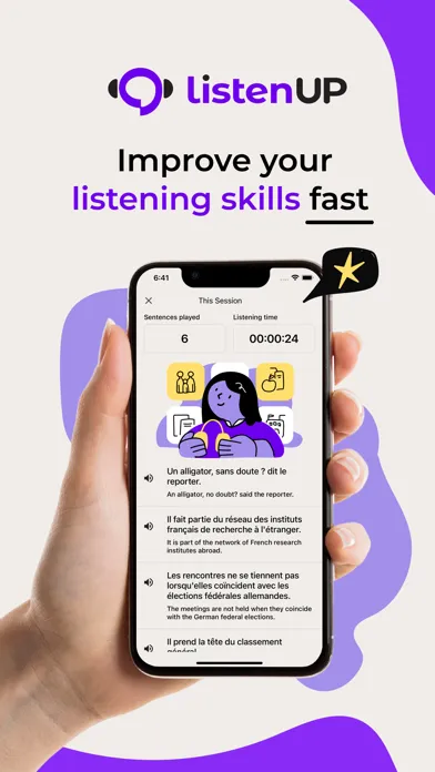 Ảnh chụp màn hình của ListenUp French