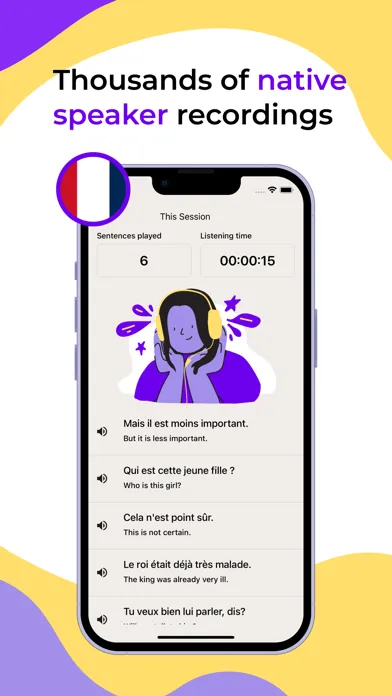 Ảnh chụp màn hình của ListenUp French