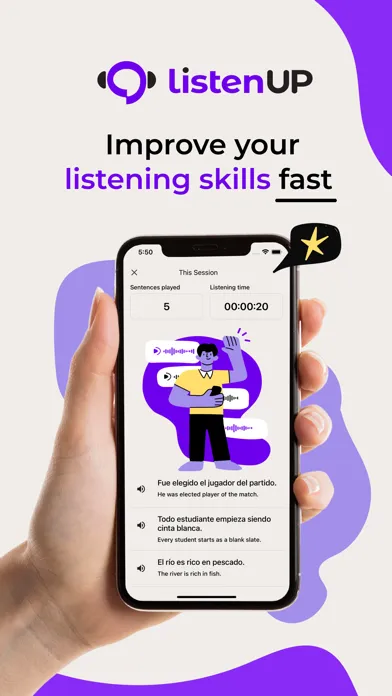ListenUp Spanish Ekran Görüntüleri