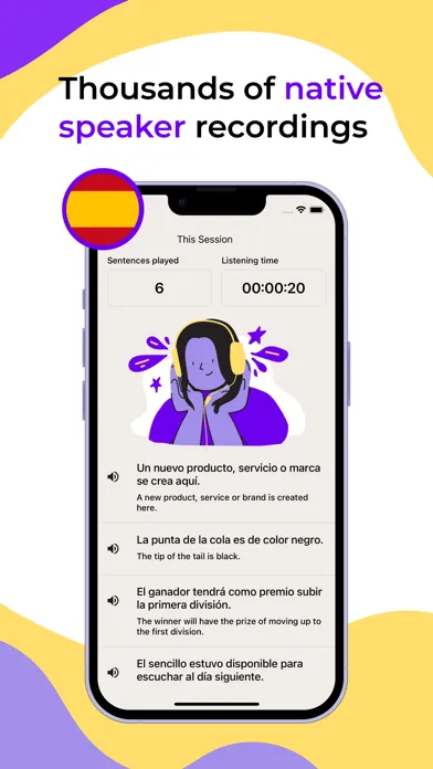 ListenUp Spanish Ekran Görüntüleri