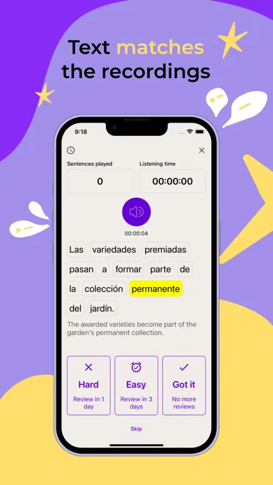ListenUp Spanish Ekran Görüntüleri