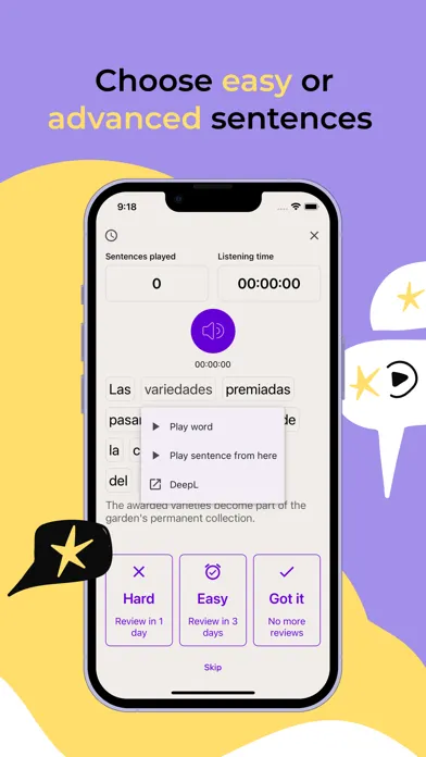 ListenUp Spanish Ekran Görüntüleri