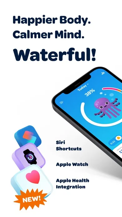 Zrzuty ekranu Waterful® Drink water tracker
