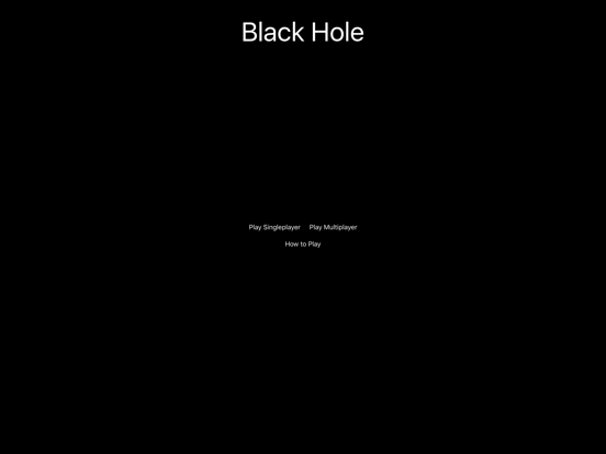 The Black Hole Game iPad 应用截图