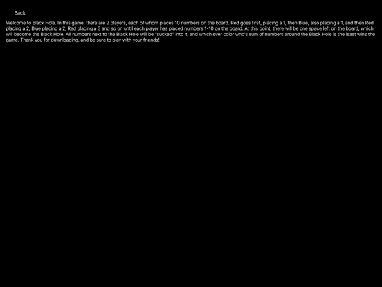 The Black Hole Game iPad 应用截图