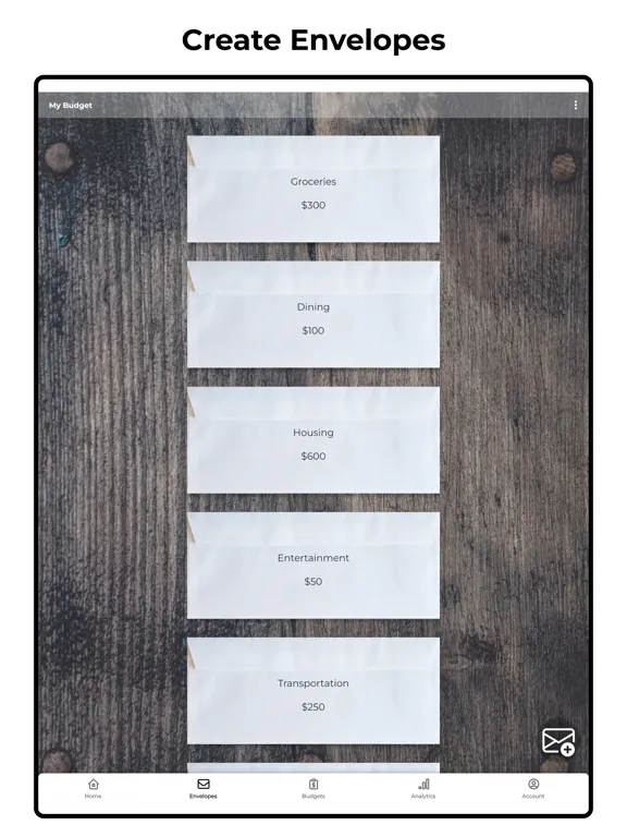 Capturas de pantalla de RealBudget - Envelope Budgets iPad 