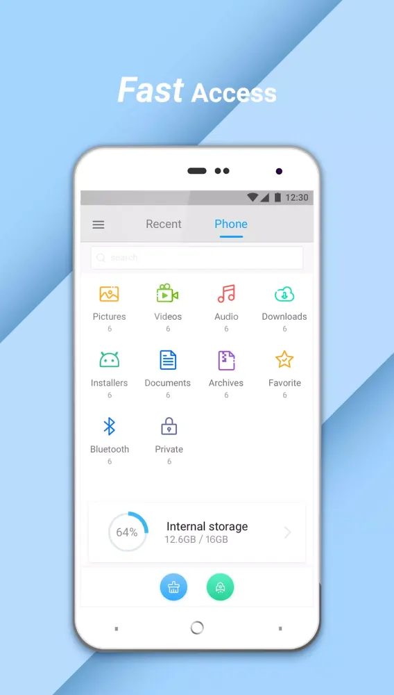 Screenshot di File Manager
