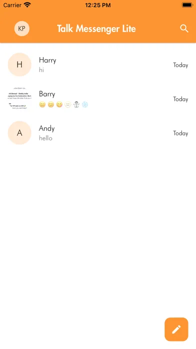 Captures d'écran de Talk Messenger Lite