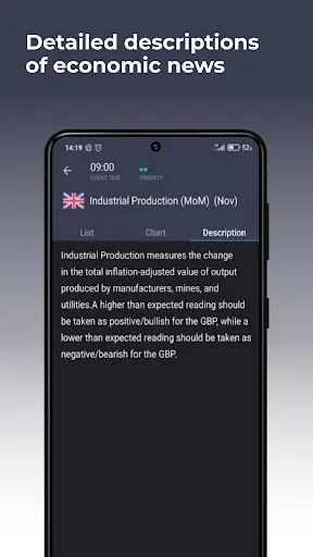 Screenshot di Forex economic calendar