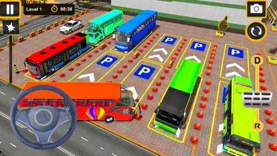 Captures d'écran de Coach Bus Parking Simulator 3D