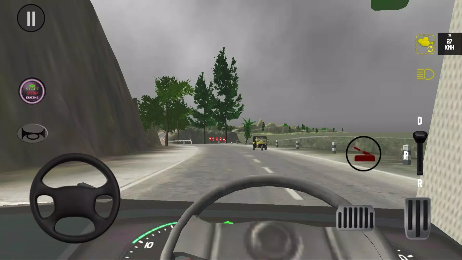Mountain bus driving India3D Ekran Görüntüleri