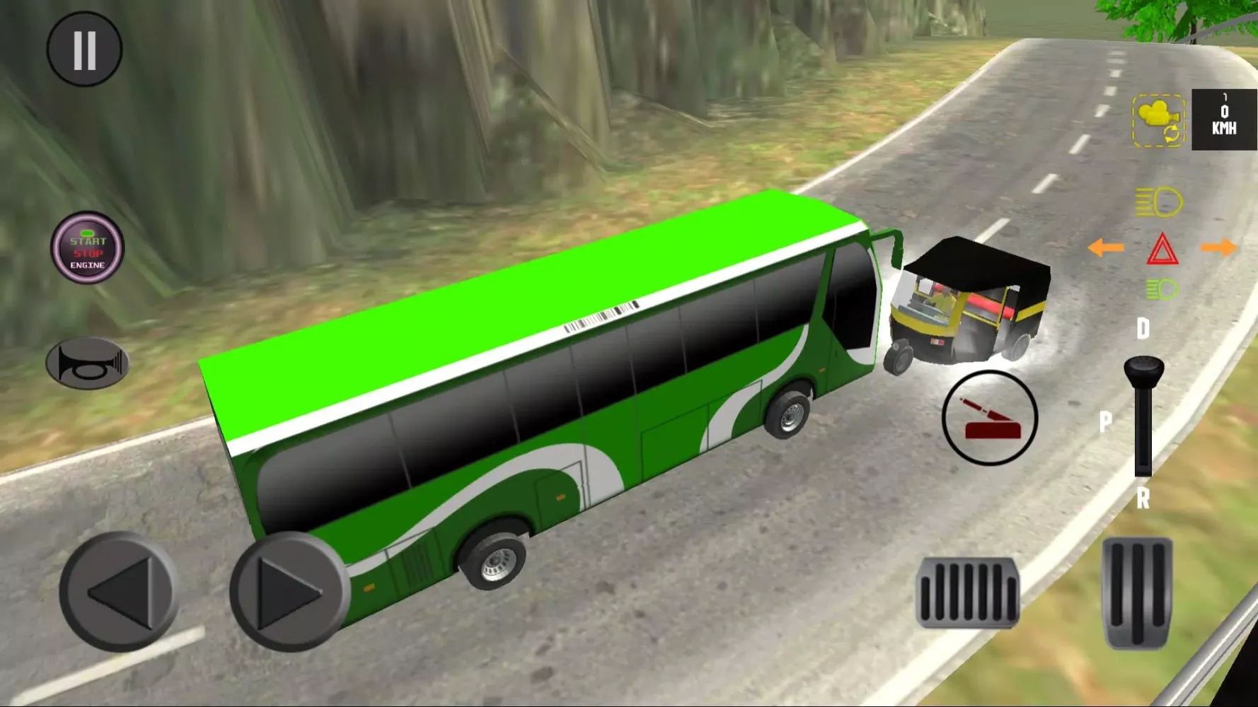 Mountain bus driving India3D Ekran Görüntüleri