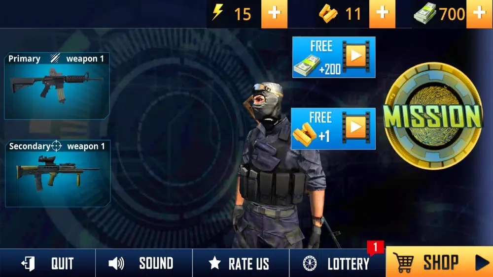 Modern Commando Shooting Game应用截图