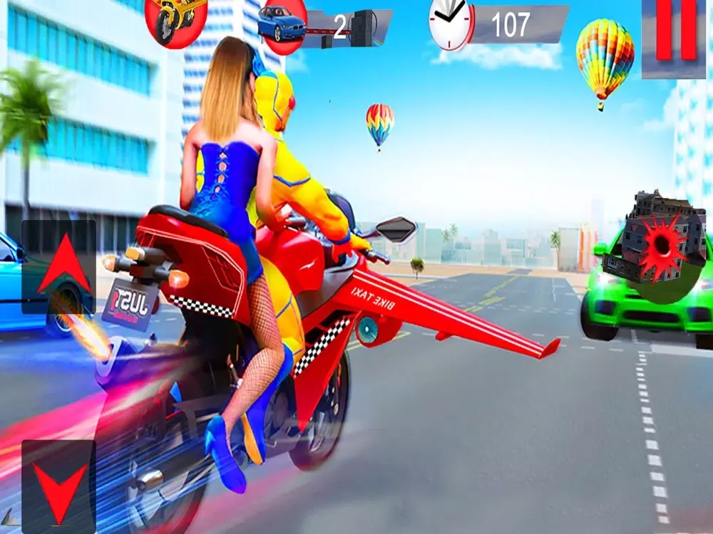 Flying Motorbike Simulator 3D iPad  Screenshots