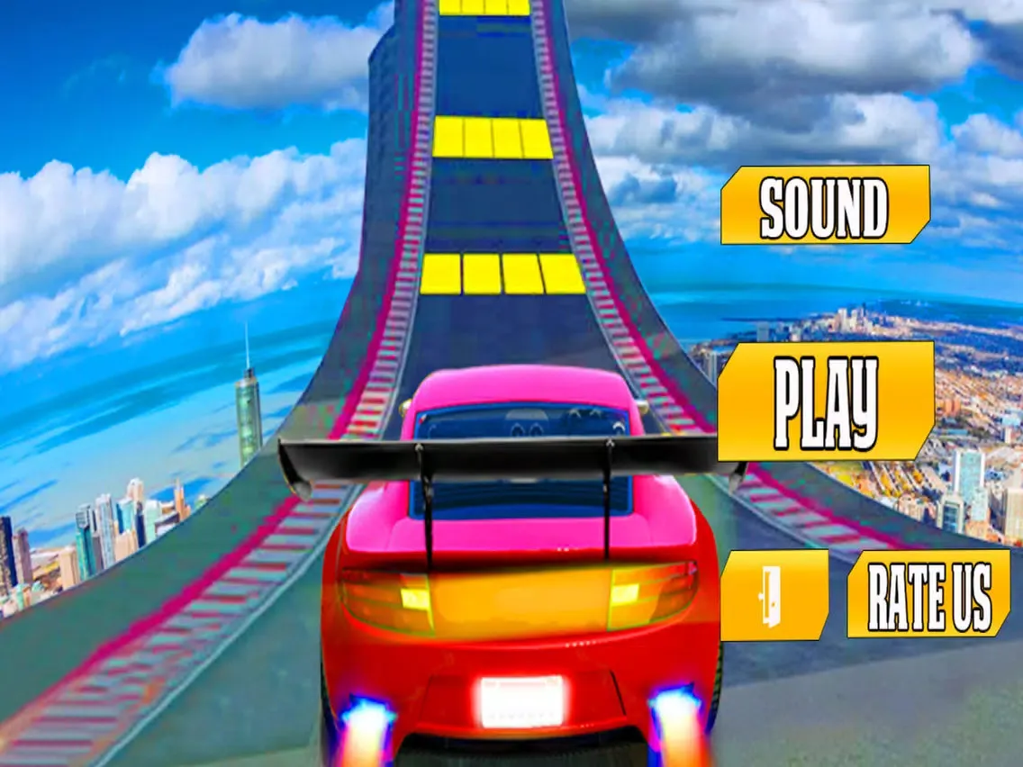 Capturas de pantalla de Mega Ramp Stunt Car Racing iPad 
