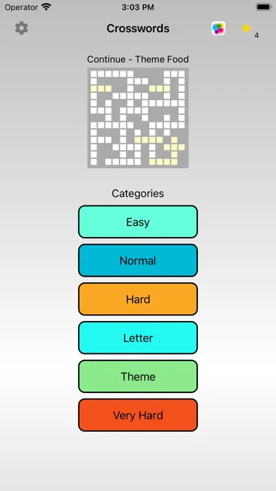 ภาพหน้าจอของ English Crosswords Puzzle Game