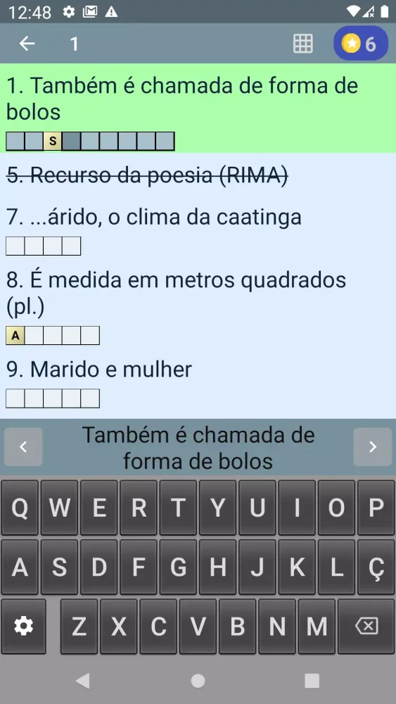 Palavras Cruzadas Screenshots