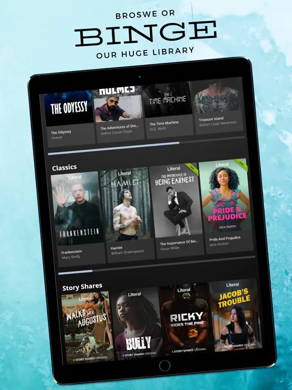 Capturas de pantalla de Literal: An Addictive Reader iPad 