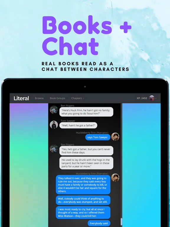 Capturas de pantalla de Literal: An Addictive Reader iPad 