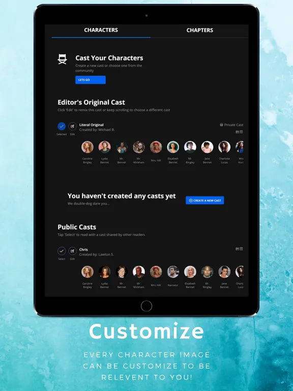Capturas de pantalla de Literal: An Addictive Reader iPad 
