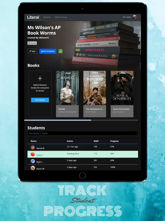 Capturas de pantalla de Literal: An Addictive Reader iPad 