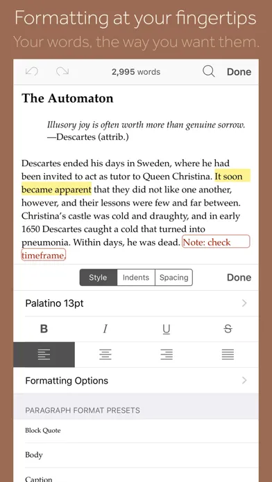 Scrivener स्क्रीनशॉट