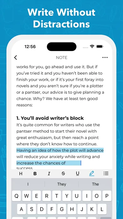 Capturas de pantalla de Story Planner for Writers