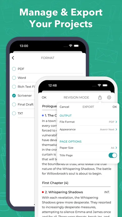 Capturas de pantalla de Story Planner for Writers