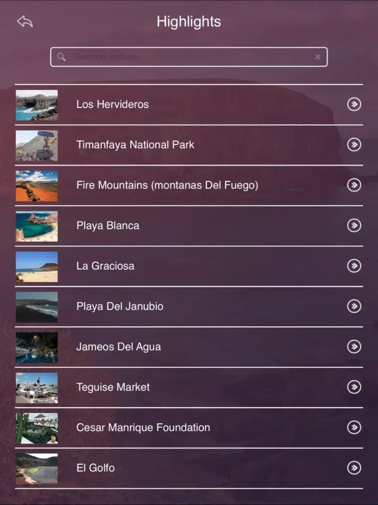 Capturas de pantalla de Lanzarote Island Travel Guide iPad 