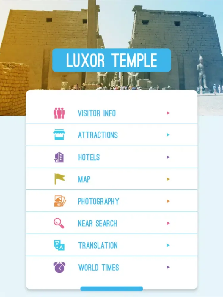 Tangkapan layar Luxor Temple iPad 