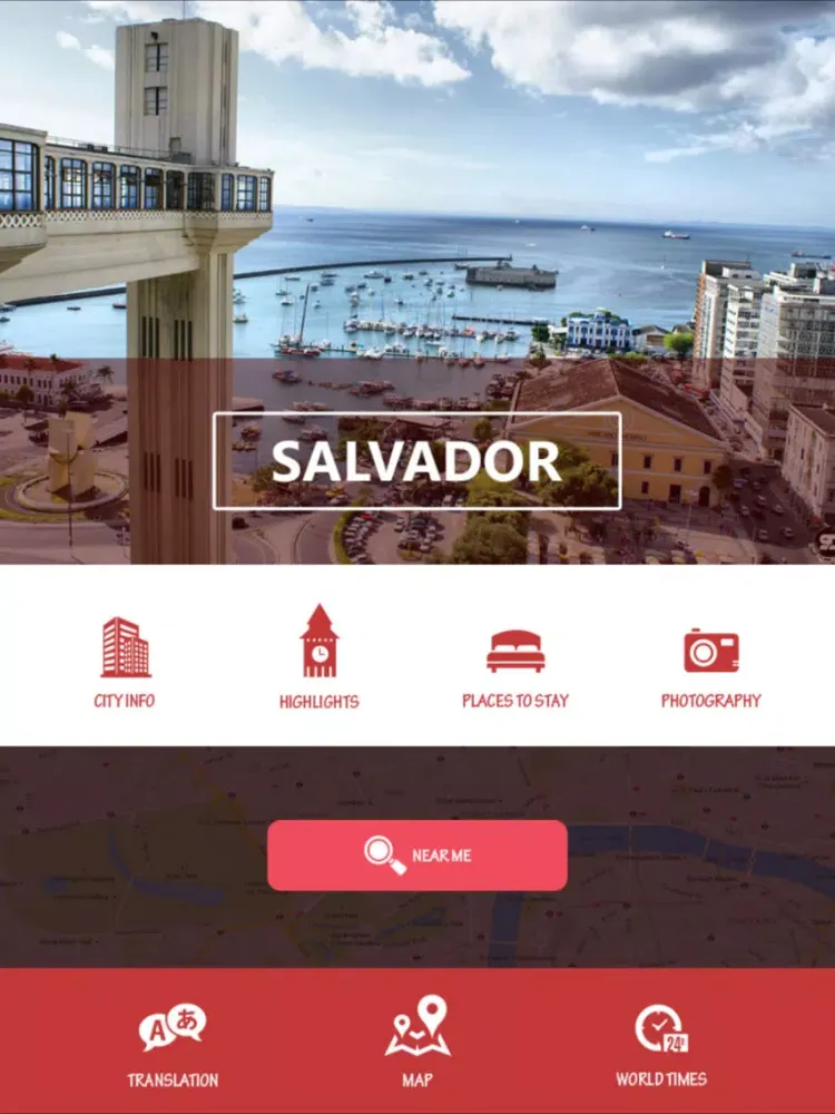Salvador Tourist Guide iPad  Screenshots