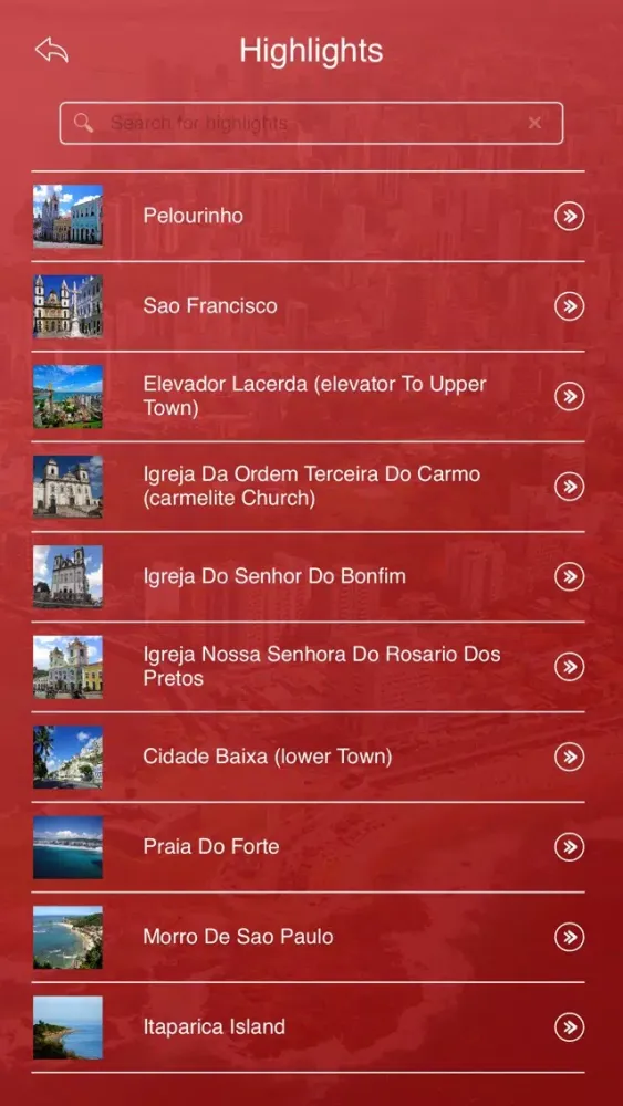 Salvador Tourist Guide Screenshots