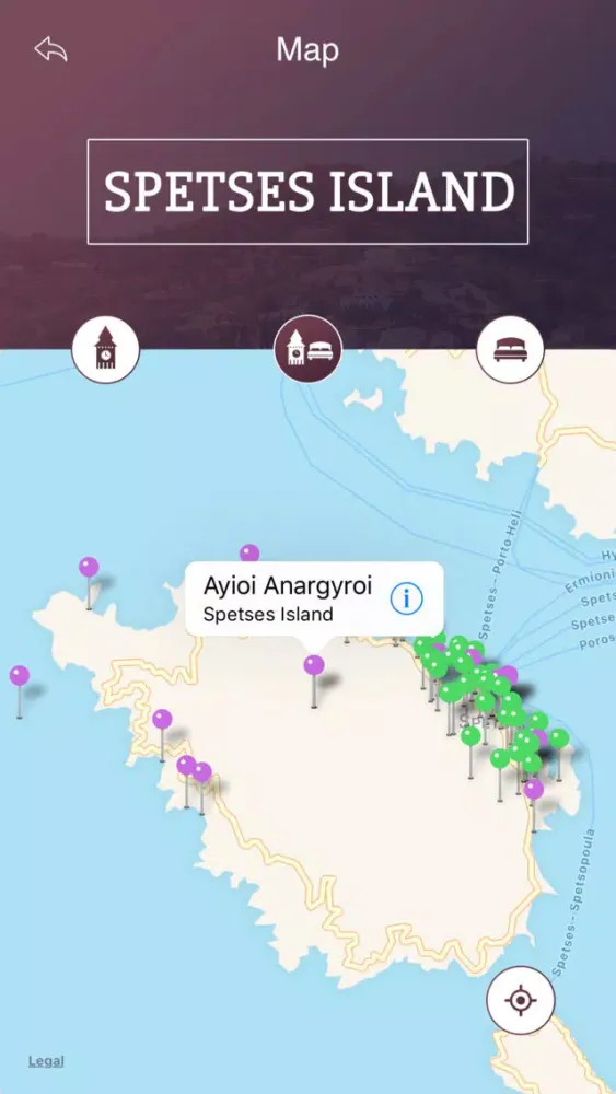 Ảnh chụp màn hình của Spetses Island Travel Guide