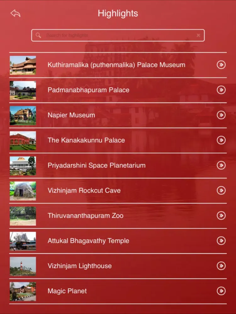 Скриншоты Thiruvananthapuram Travel Guide iPad 