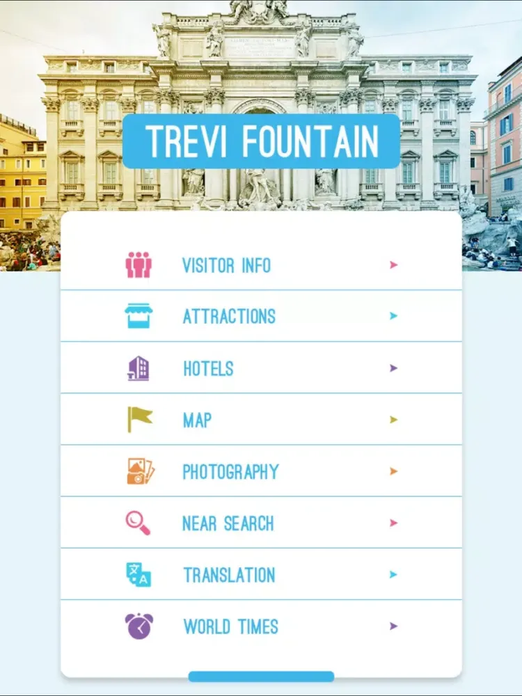 Capturas de pantalla de Trevi Fountain iPad 