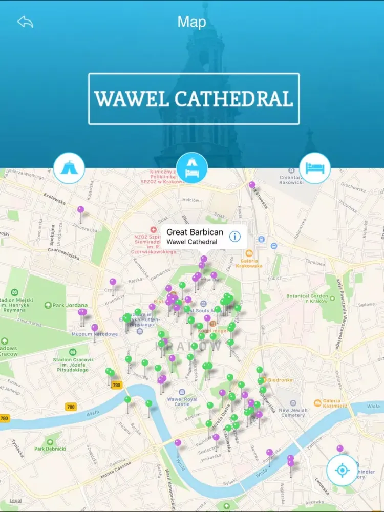 Ảnh chụp màn hình của Wawel Cathedral iPad 