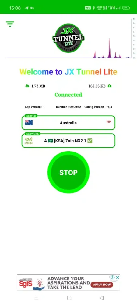 JXTunnel Lite - Unblock Proxy Screenshots