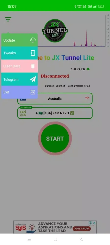 JXTunnel Lite - Unblock Proxy Screenshots