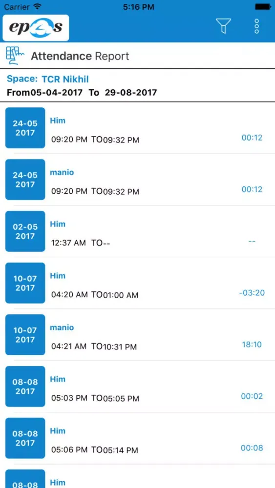 ePOS Dashboard स्क्रीनशॉट