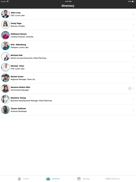 Coworks - Coworking Software iPad 应用截图